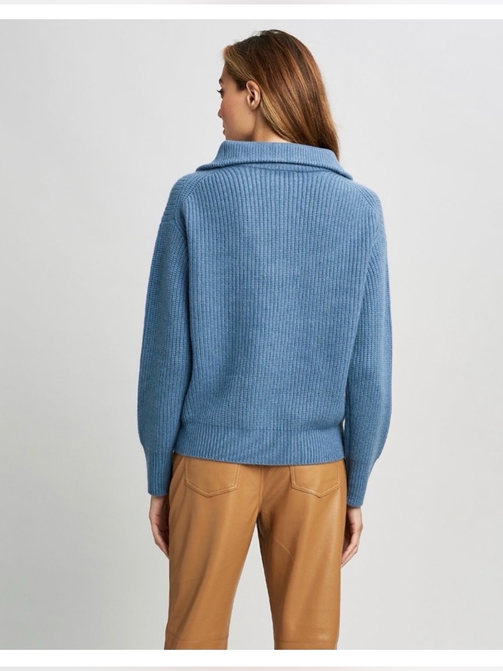 Elie Tahari 100% Cashmere Knit Collared Sweater Long Sleeve , Medium - Picture 3 of 9